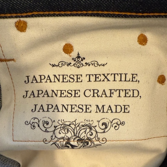 PRPS Noir “P00P01FBLD” Japanese Selvedge Jeans Made in Japan Raw Indigo Size 29 - Picture 12 of 15